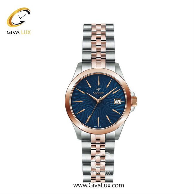 ساعت مچی اورجینال زنانه ویولت VIOLET رزگلد-نقره ای | نقره ای-رزگلد| سرمه ای| کد رفرنس 0592/2 سایز کوچک 